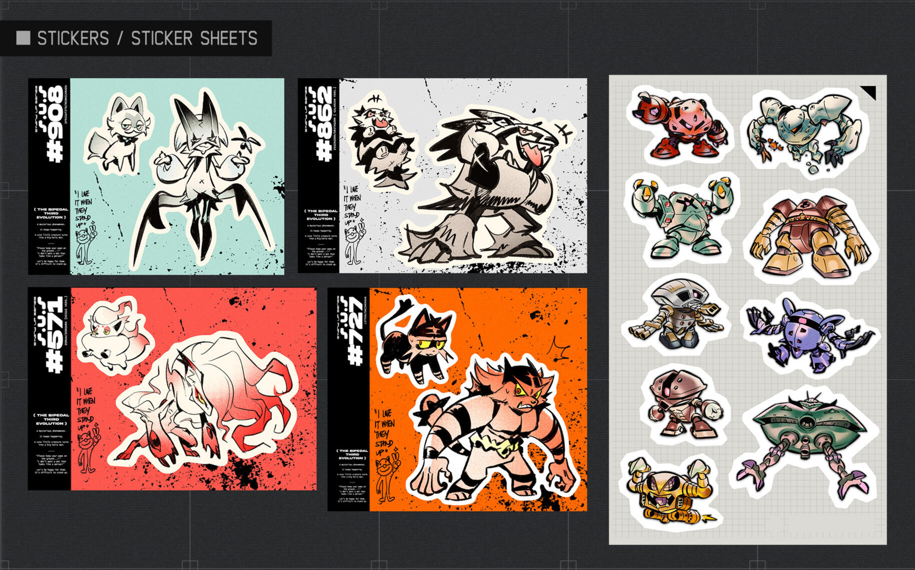 Stickers and sticker sheets