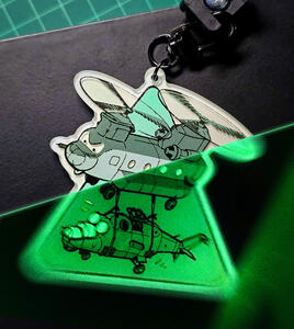 Sneaky Chinook Glo Keychain