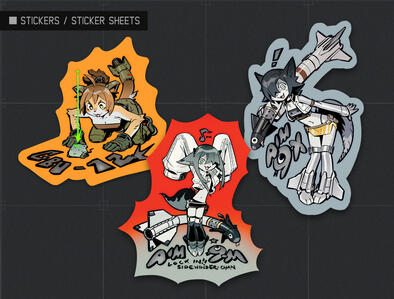 Stickers and sticker sheets Stickers and sticker sheets