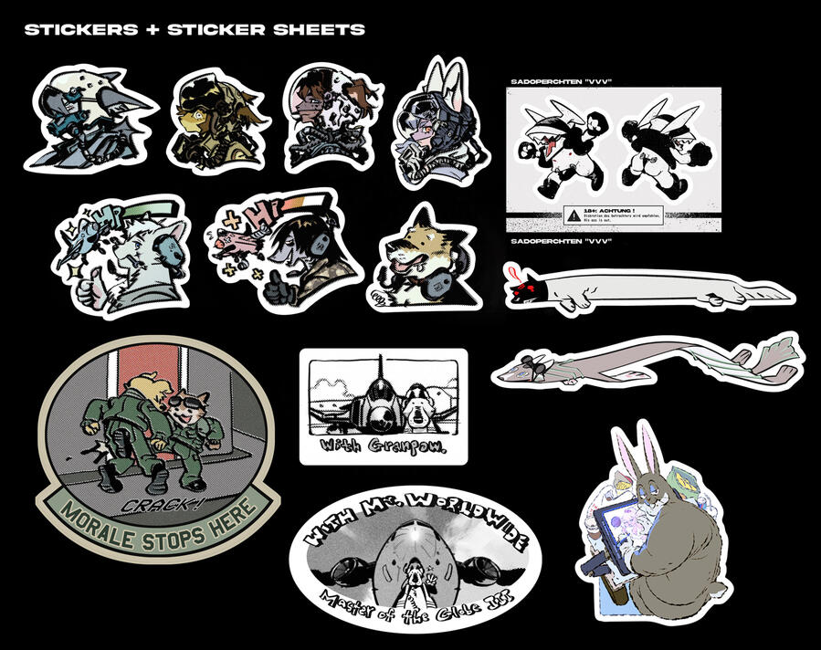 Stickers and sticker sheets